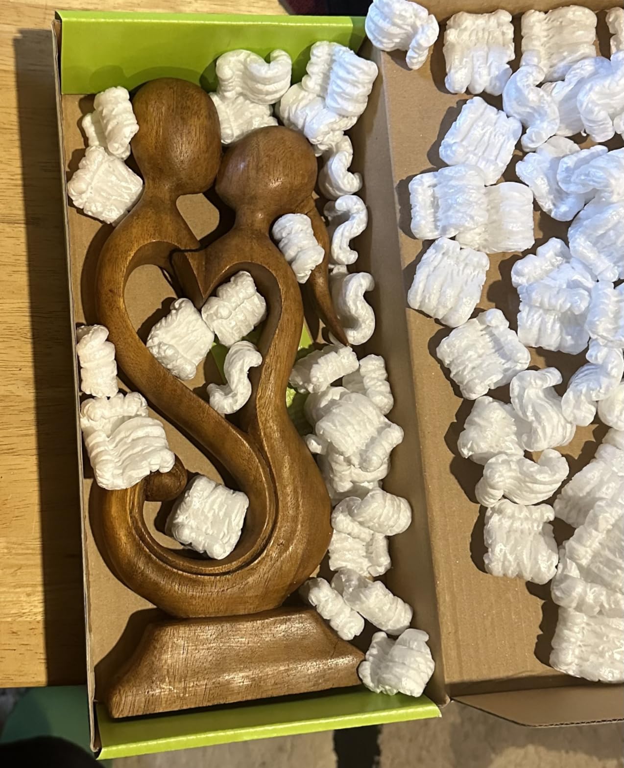 Wooden Eternal Love Sculpture Statue