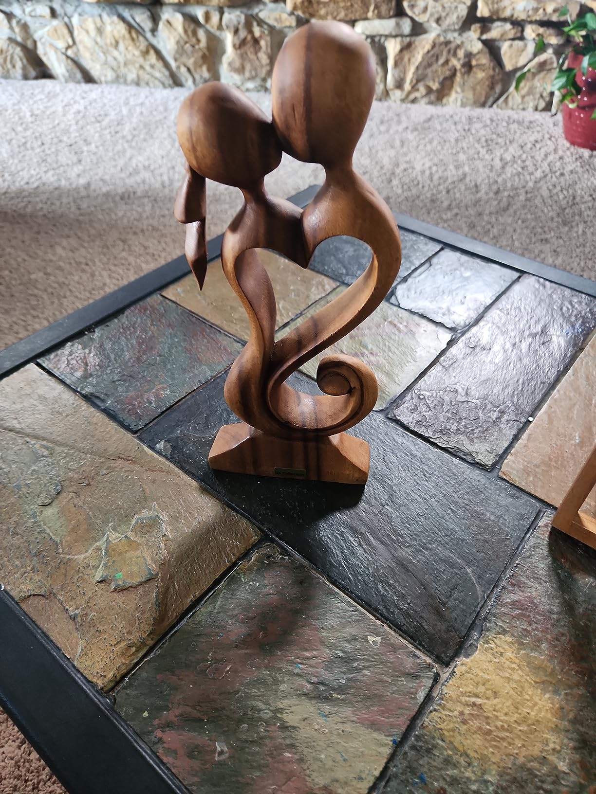 Wooden Eternal Love Sculpture Statue