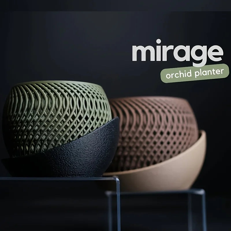 Woven Texture Orchid Planter