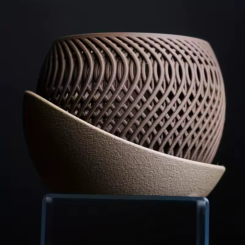 Woven Texture Orchid Planter